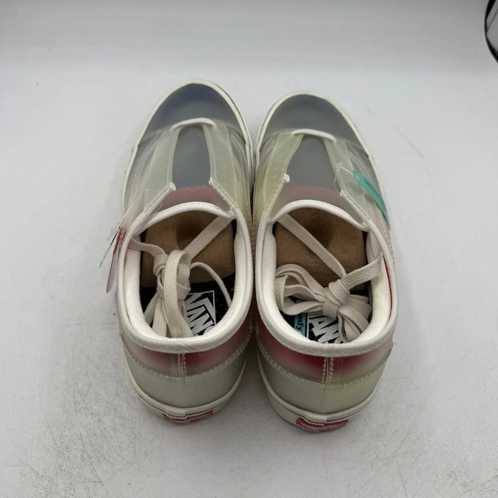 VANS ComfyCush Slip-Skool Shoes Mens Sz 11 Navy Blue/Red Low Top Sneakers Skate
